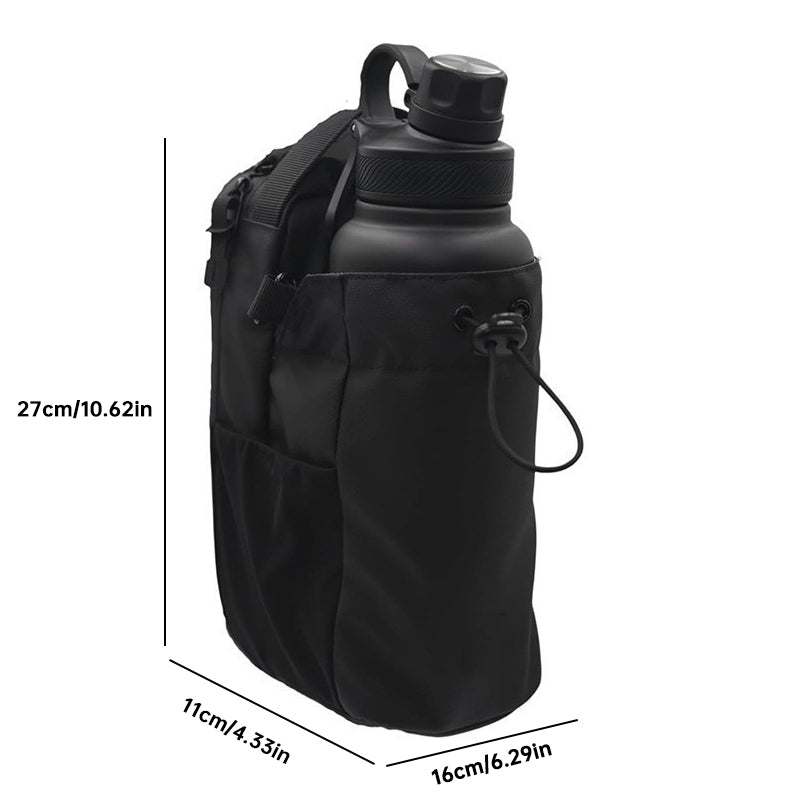 Bolsa de gimnasio magnética con bolsillo para el teléfono y agua