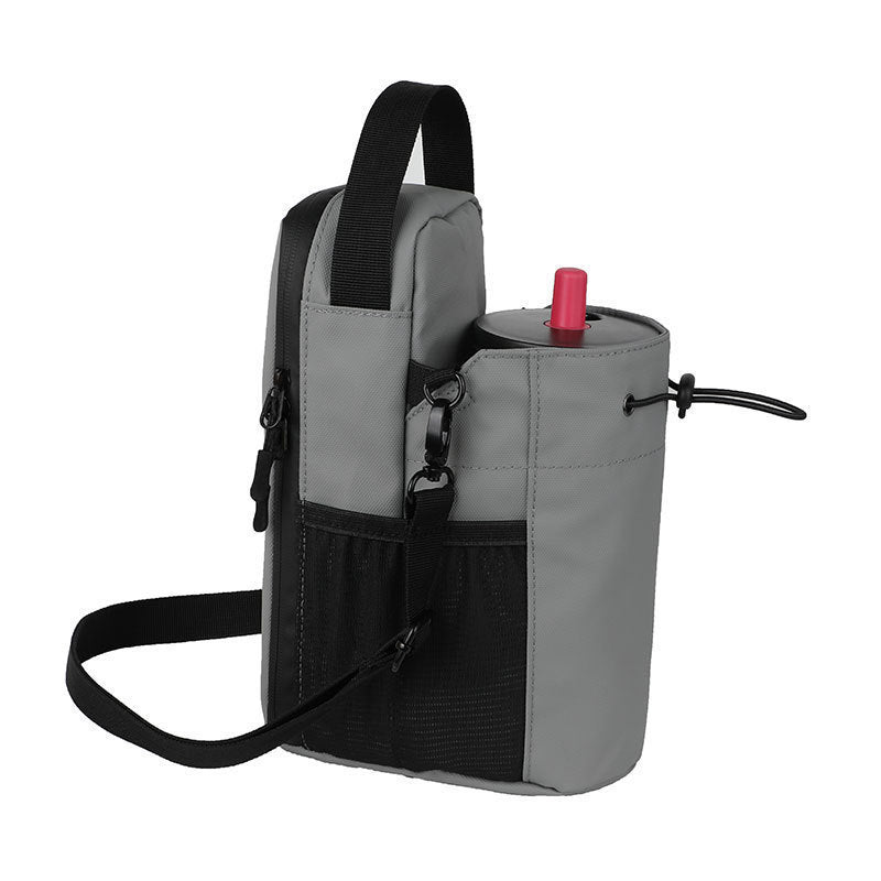 Bolsa de gimnasio magnética con bolsillo para el teléfono y agua