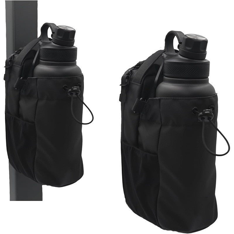 Bolsa de gimnasio magnética con bolsillo para el teléfono y agua