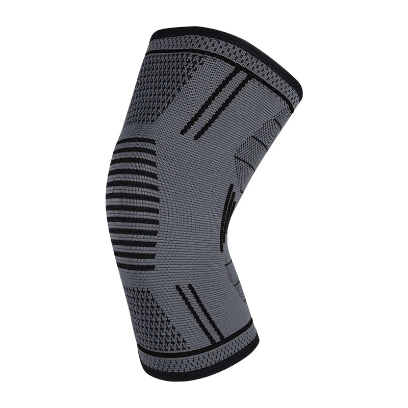 GTUBIKE - Rodillera de compresión elástica (1 unidad) con muelles de soporte; protector para gimnasio, deportes, baloncesto, voleibol y running.