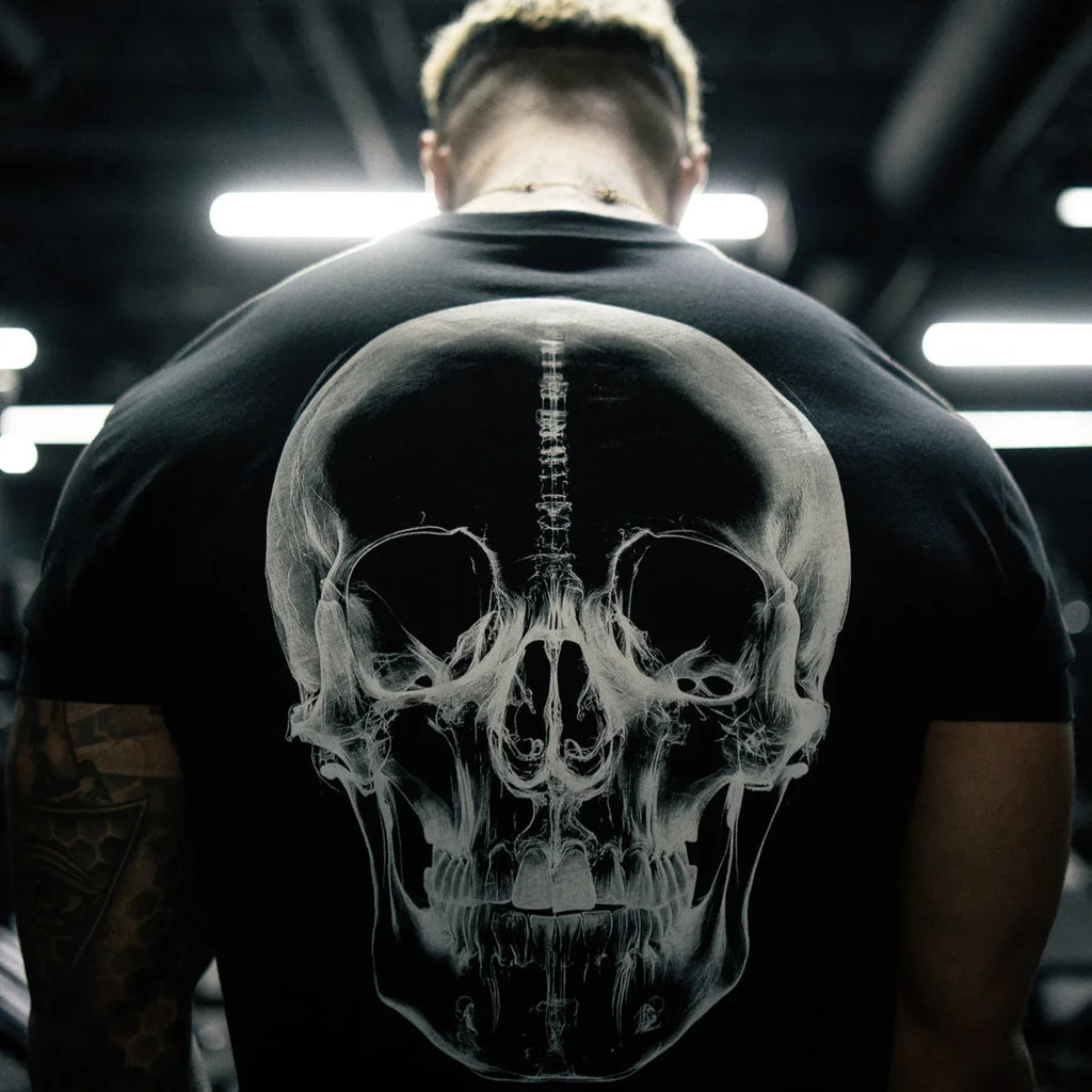 Camiseta Holgada de Fitness para Hombres Estilo Hip Hop, Talla Grande, Camiseta Deportiva de Moda para Correr, Manga Corta