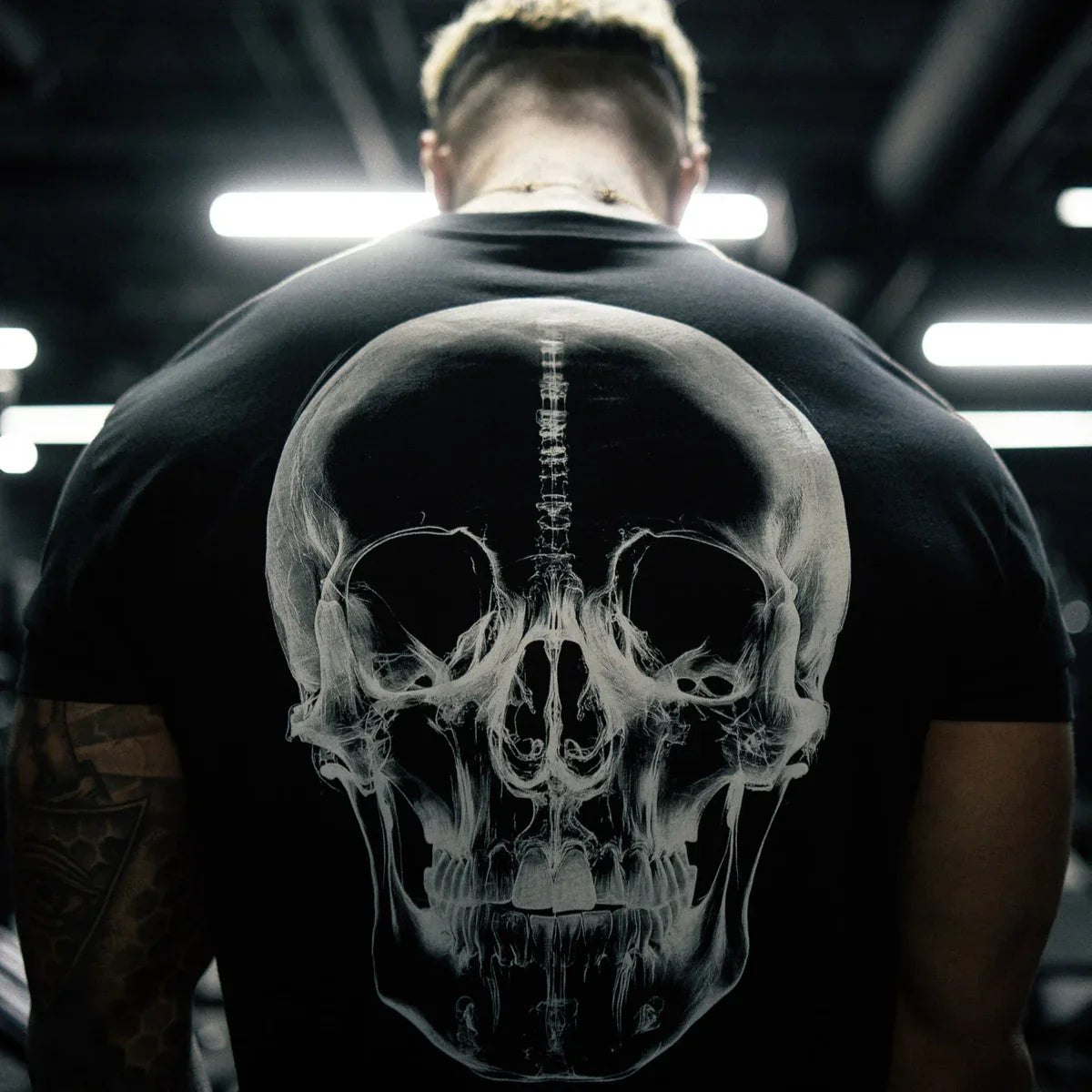 Camiseta Holgada de Fitness para Hombres Estilo Hip Hop, Talla Grande, Camiseta Deportiva de Moda para Correr, Manga Corta