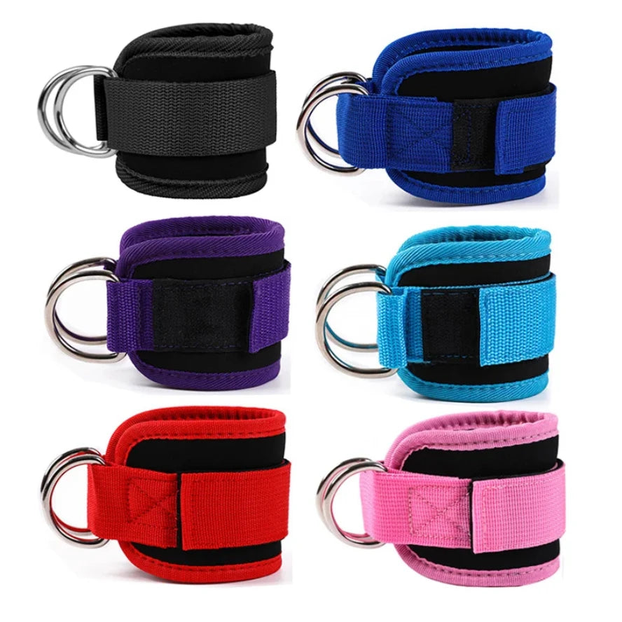 Correas de Tobillo con Cable con Doble Anilla en D para Gimnasio