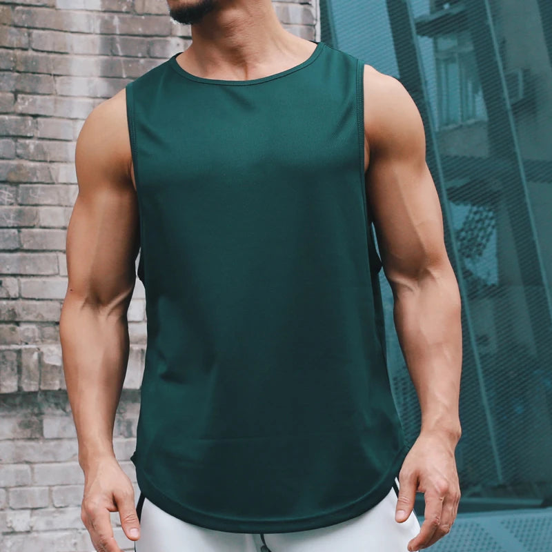 Camisetas sin mangas para hombre, ropa de baloncesto, camisetas de malla para gimnasio y culturismo, camisetas de tirantes y ropa de fitness.