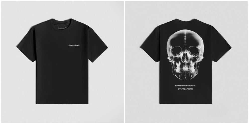 Camiseta Holgada de Fitness para Hombres Estilo Hip Hop, Talla Grande, Camiseta Deportiva de Moda para Correr, Manga Corta