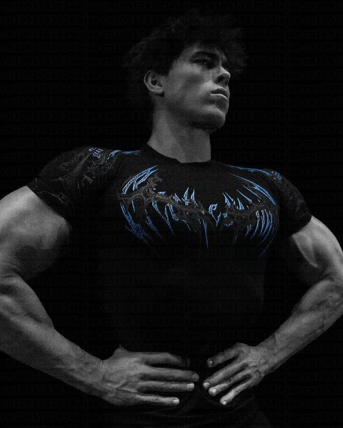 Camiseta de compresión para hombre y niño, de secado rápido y manga corta, ideal para entrenamiento, culturismo, fitness y running.