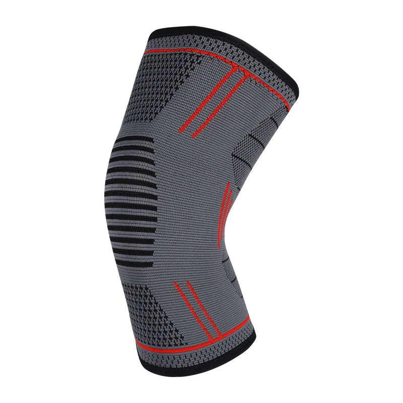 GTUBIKE - Rodillera de compresión elástica (1 unidad) con muelles de soporte; protector para gimnasio, deportes, baloncesto, voleibol y running.