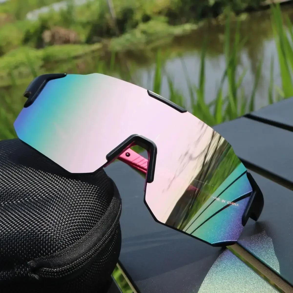 Nuevas gafas de ciclismo de montura grande con protección UV400