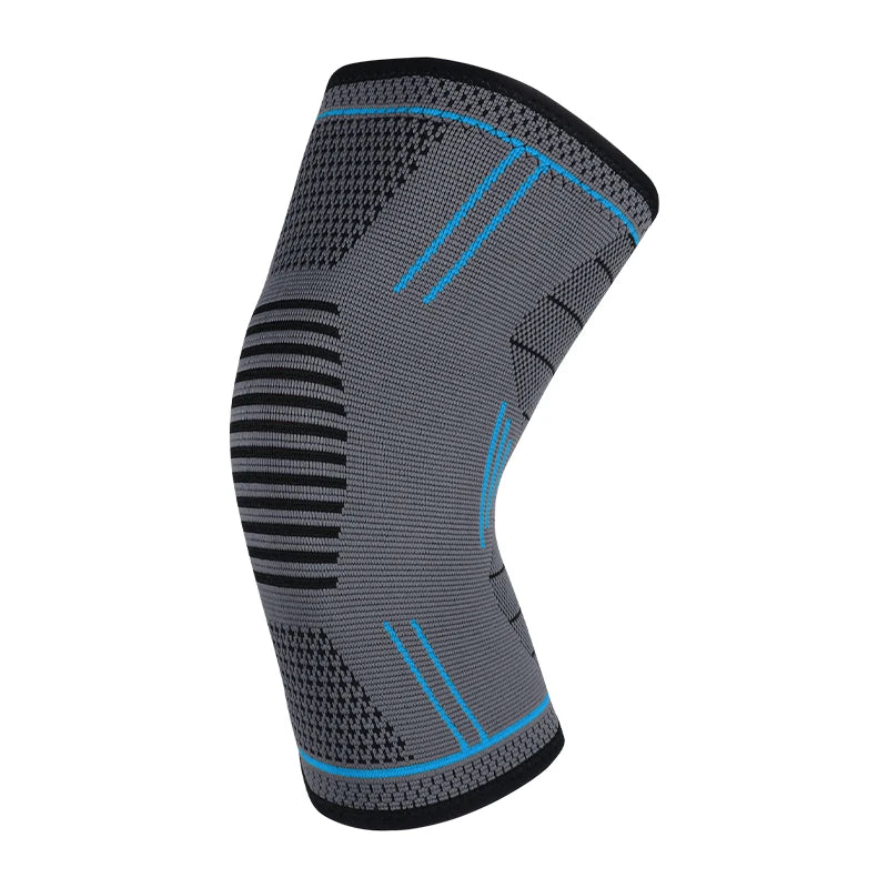 GTUBIKE - Rodillera de compresión elástica (1 unidad) con muelles de soporte; protector para gimnasio, deportes, baloncesto, voleibol y running.