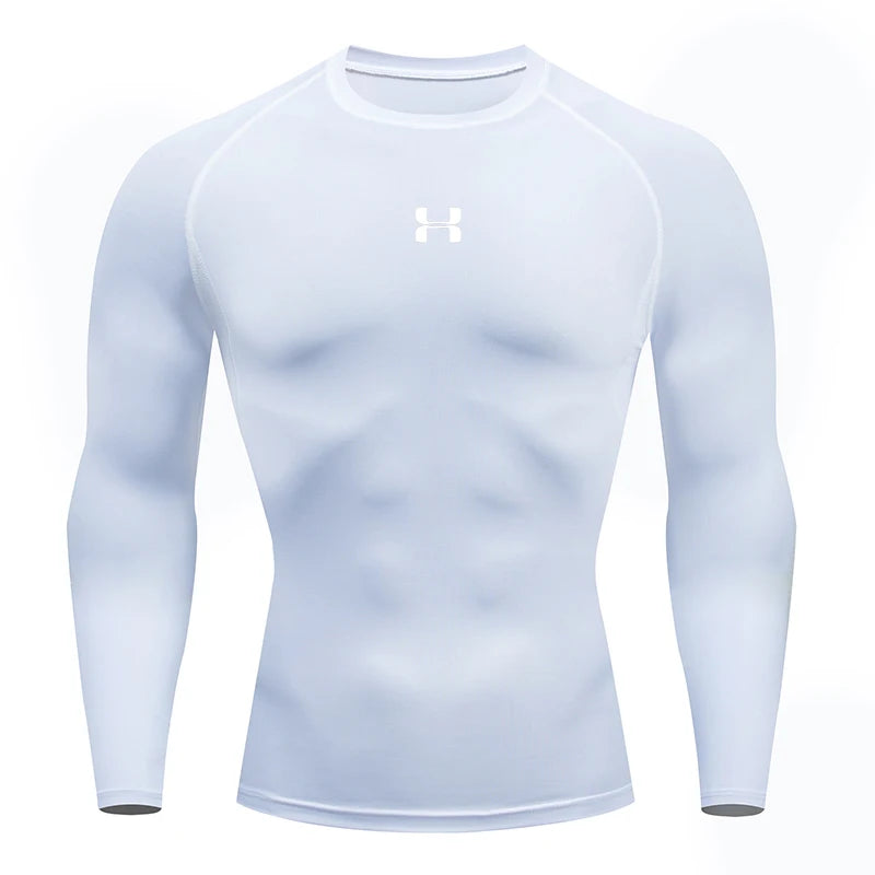 Camiseta de manga larga ajustada para hombre 2026