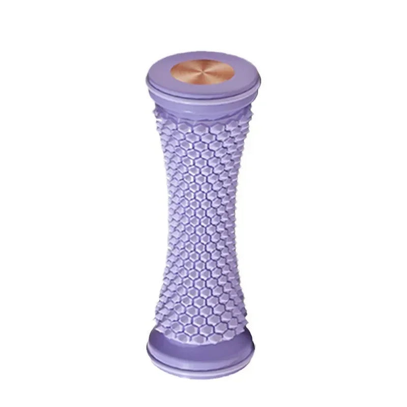 Rodillo masajeador de pies para yoga y fascitis plantar, bola de masaje muscular, herramienta manual de plástico para relajación y cuidado.