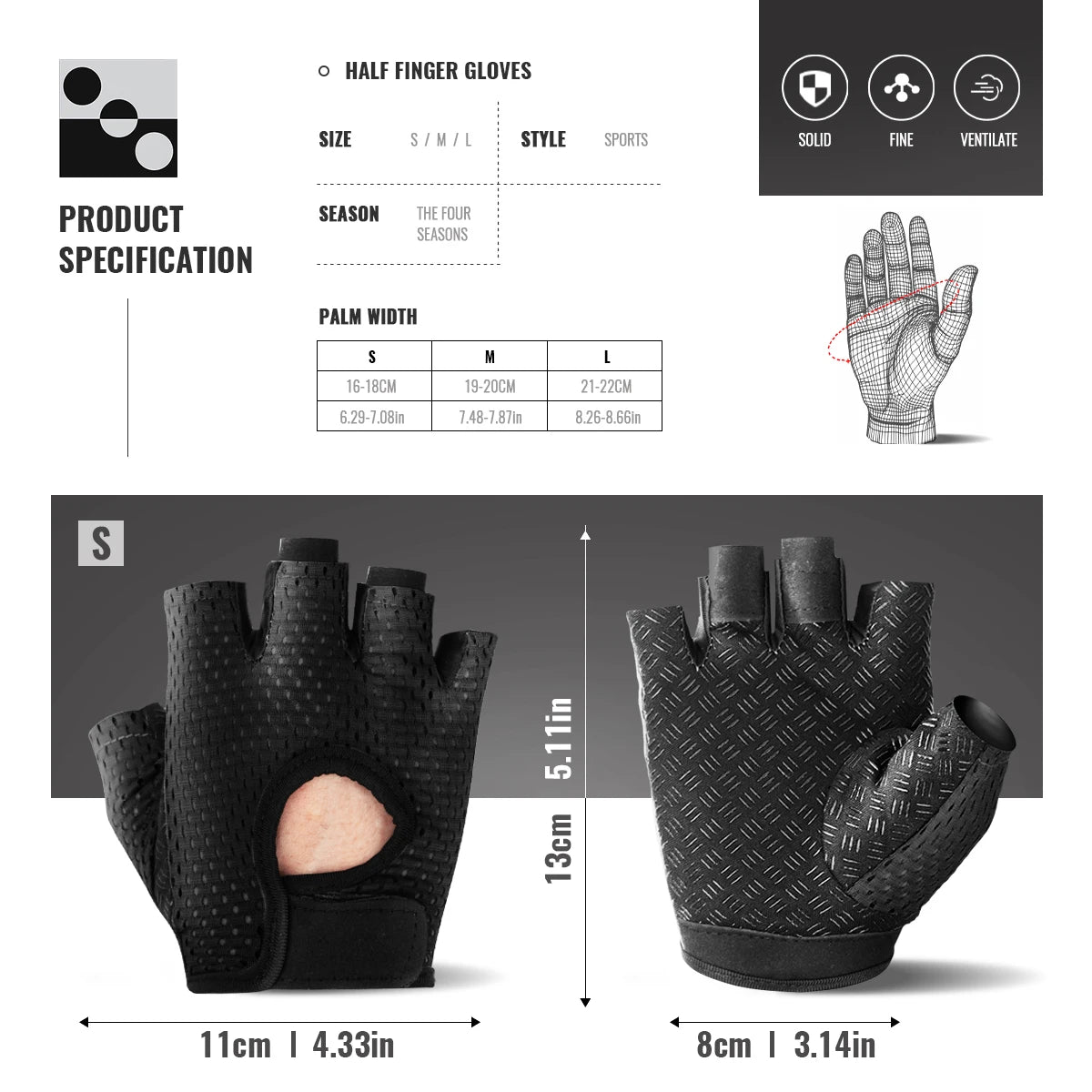 Guantes de gimnasio para mujeres, guantes transpirables de medio dedo antideslizantes para ciclismo en bicicleta, levantamiento de pesas y yoga