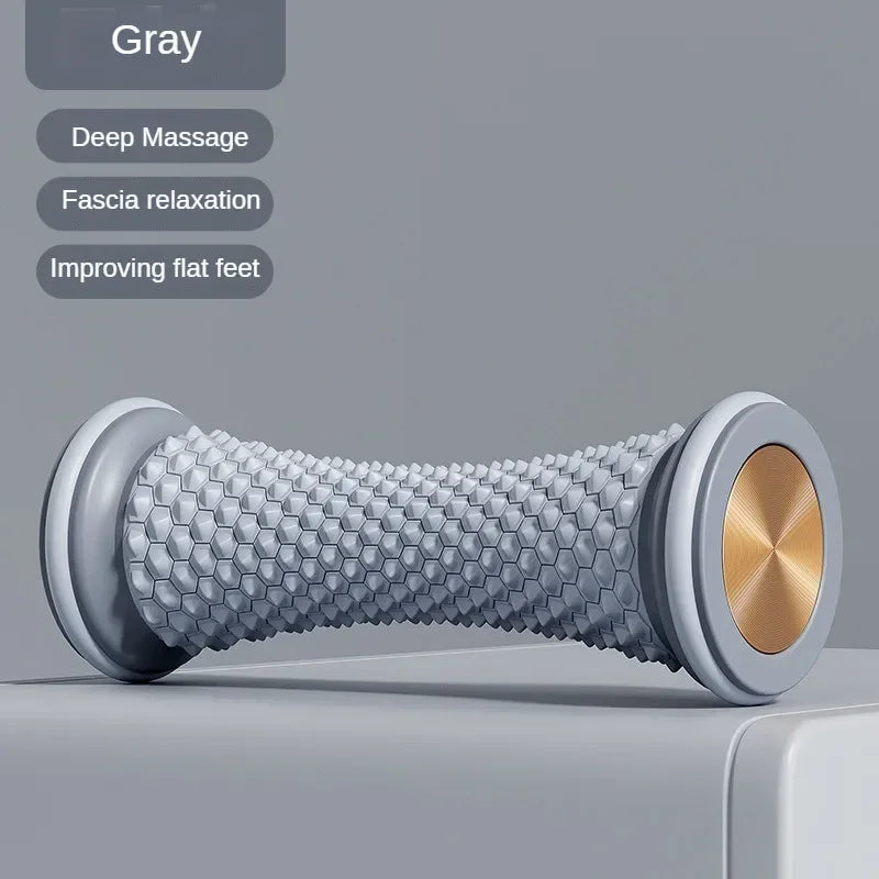 Rodillo masajeador de pies para yoga y fascitis plantar, bola de masaje muscular, herramienta manual de plástico para relajación y cuidado.