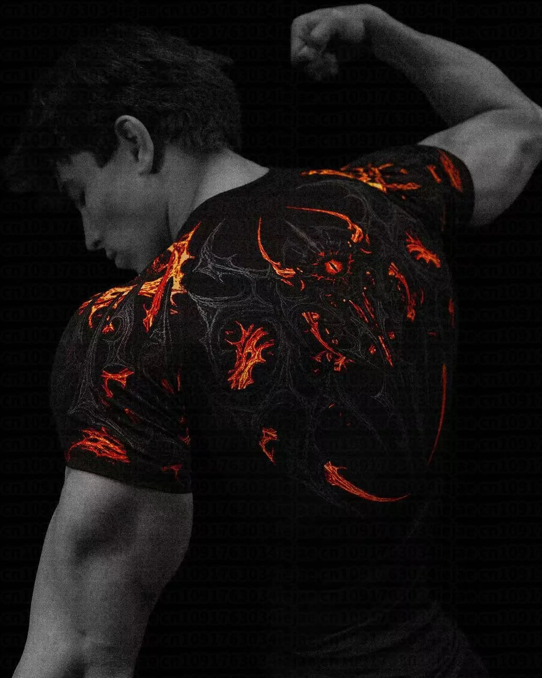 Camiseta de compresión para hombre y niño, de secado rápido y manga corta, ideal para entrenamiento, culturismo, fitness y running.