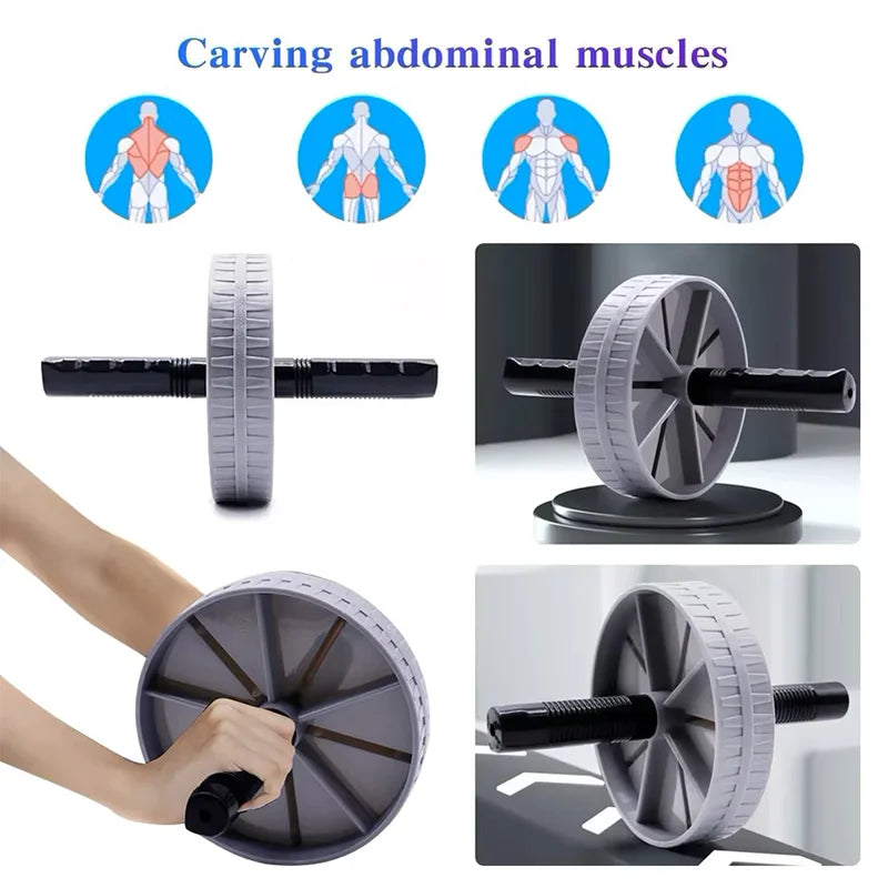 rueda abdominal con alta capacidad de carga y rodillo antideslizante