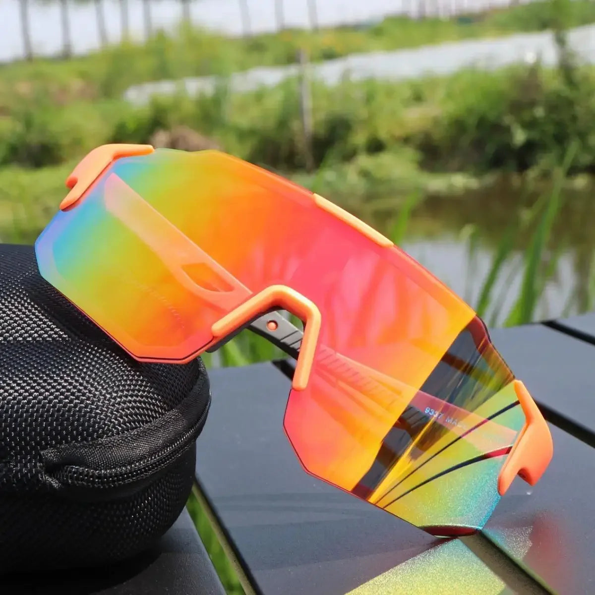 Nuevas gafas de ciclismo de montura grande con protección UV400